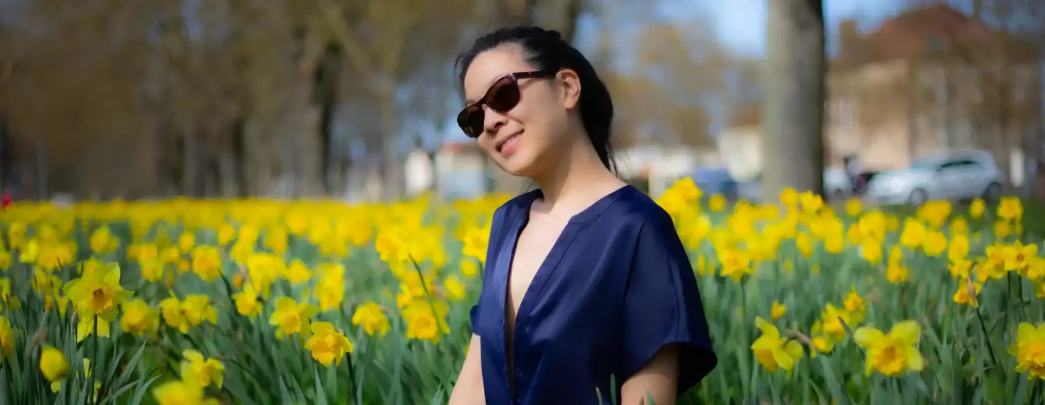 Au milieu des jonquilles, symboles du début du printemps