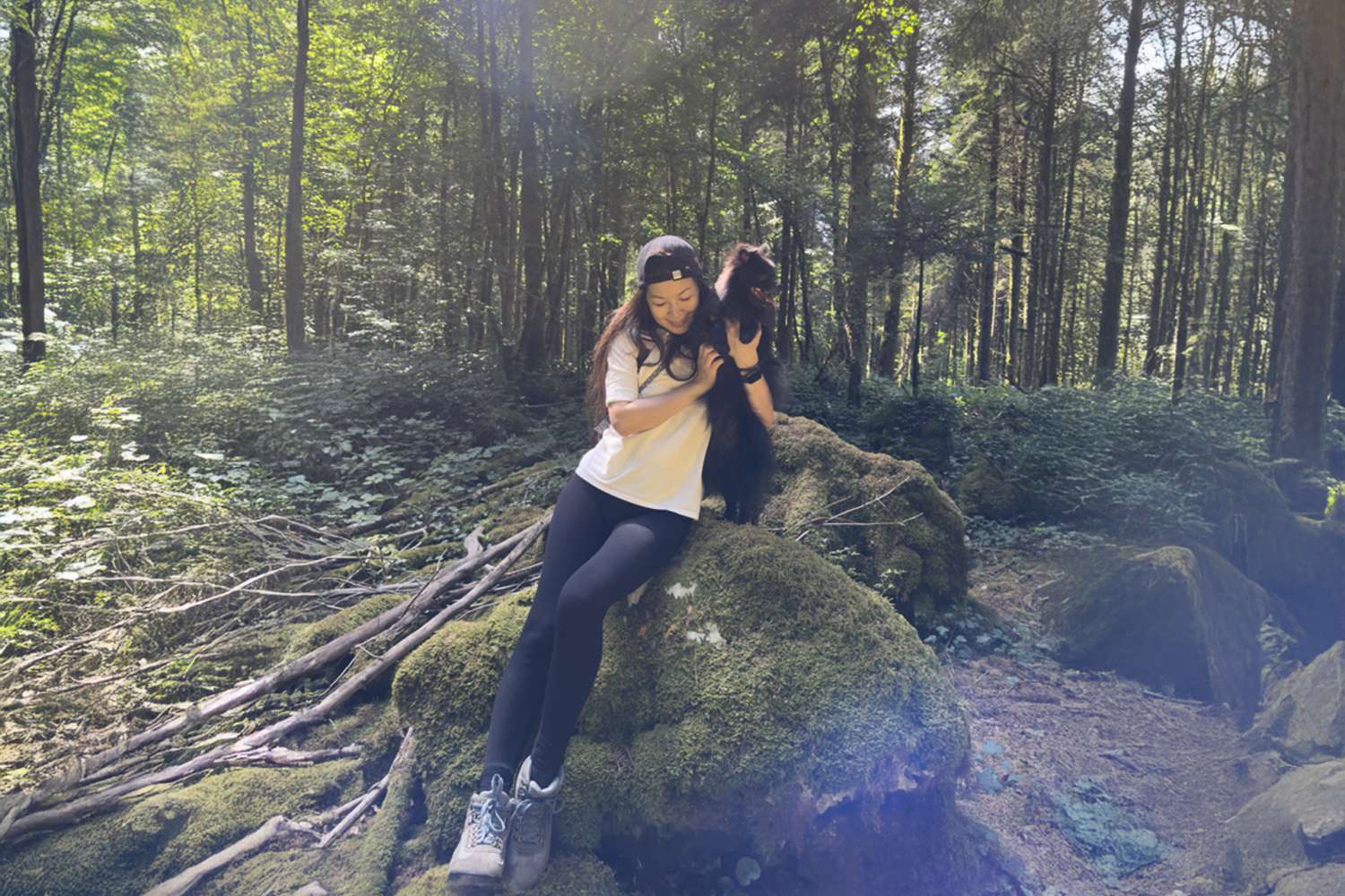 Bain de forêt (shinrin-yoku en japonais) et petit moment de bonheur avec ma petite Vickie